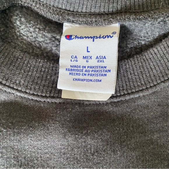 Unisex Cal Poly Pomona Rainbow Pride Grey Collegiate Crewneck Sweater Sweatshirt - Picture 5 of 8